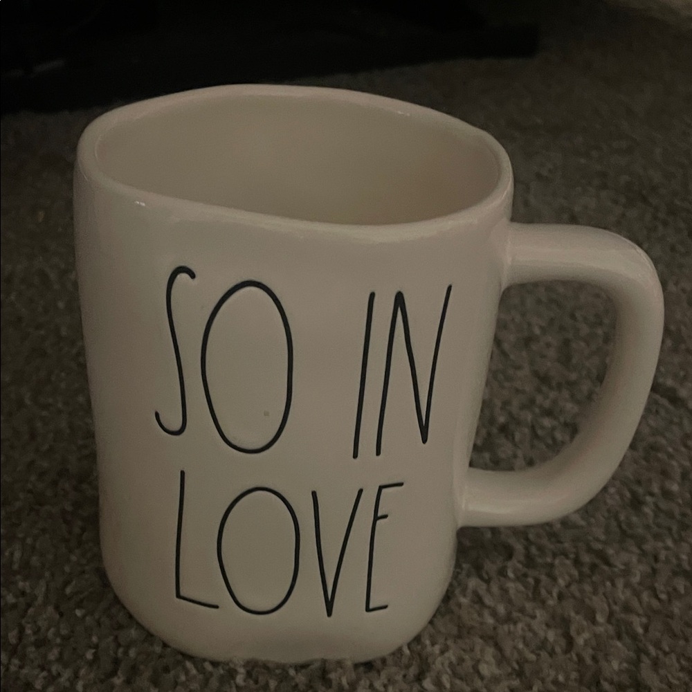 Rae Dunn Cream Mug - So In Love